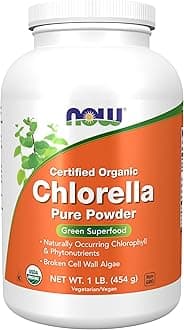 Supplements, Organic Chlorella Powder with naturally occurring Chlorophyll, Beta-Carotene, mixed Carotenoids, Vitamin C, Iron and Protein, 1-Pound