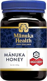 UMF 13+/MGO 400+ Manuka Honey (500g/17.6oz), Superfood, Authentic Raw Honey from New Zealand