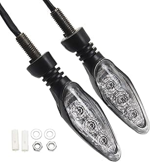 GIDIBII 2 Pcs Motorcycle Front or Rear Turn Signal Indicators Compatible with...