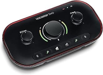 Focusrite Vocaster Two Audio Interface Podcast Focus Light