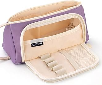 EASTHILL Big Capacity Pencil Case Pouch Pen Case Simple Stationery Bag School College Office Organizer for Teens Girls Adults Student