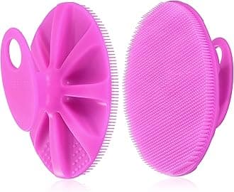 INNERNEED Food-Grade Soft Silicone Body Cleansing Brush Shower Scrubber, Gentle Exfoliating and Massage for All Kinds of Skin (Purple)