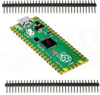REES52 Raspberry Pi Pico microcontroller Development Board with Versatile Board Built Using RP2040 chip - Dual-core Arm Cortex-M0+ Processor with 264KB Internal RAM and Support for up to 16MB