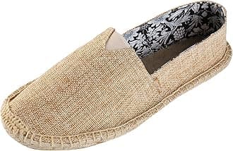 Alexis LeroyWomen's Flat Espadrilles Canvas Shoes Slip on Espadrilles