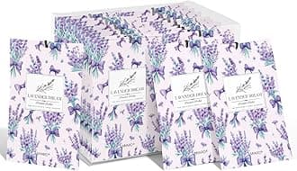 20 Pack Lavender Scented Sachets - Drawer & Closet Air Freshener Bags, Natural Odor Eliminator for Car, Home, Bedroom, Office & Travel