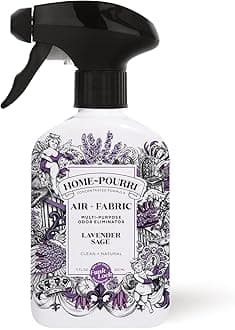 Home-Pourri Air + Fabric Multi-Purpose Odor Freshener Spray, 11 Fl Oz, Up to 570 Uses, Lavender Sage Scent, Room Deodorizer with Essential Oils, for Carpets, Couches, Bedding & Curtains