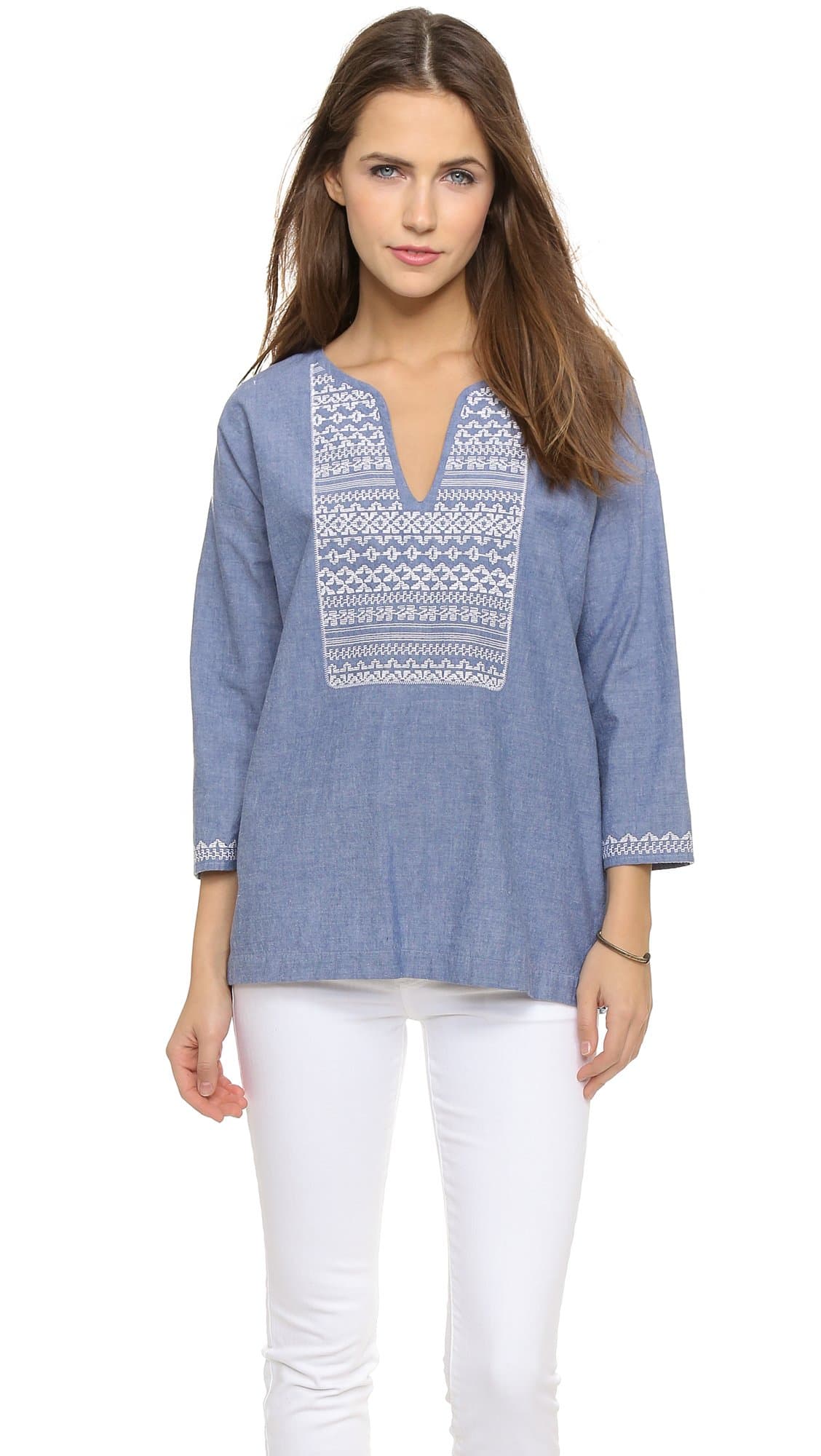 Joie Women's Neri Embroidered Top