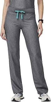 FIGS Livingston Basic Scrub Pants for Women — Yoga Waistband, 2 Pockets, Classic Straight Leg Fit