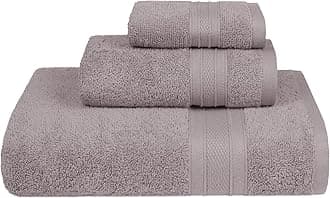 Trident Soft Comfort Air Rich Towels for Bath, 100% Cotton Towel, Super Soft, Highly Absorbent, 3 Pieces Towel Set, 500 GSM - Charcoal