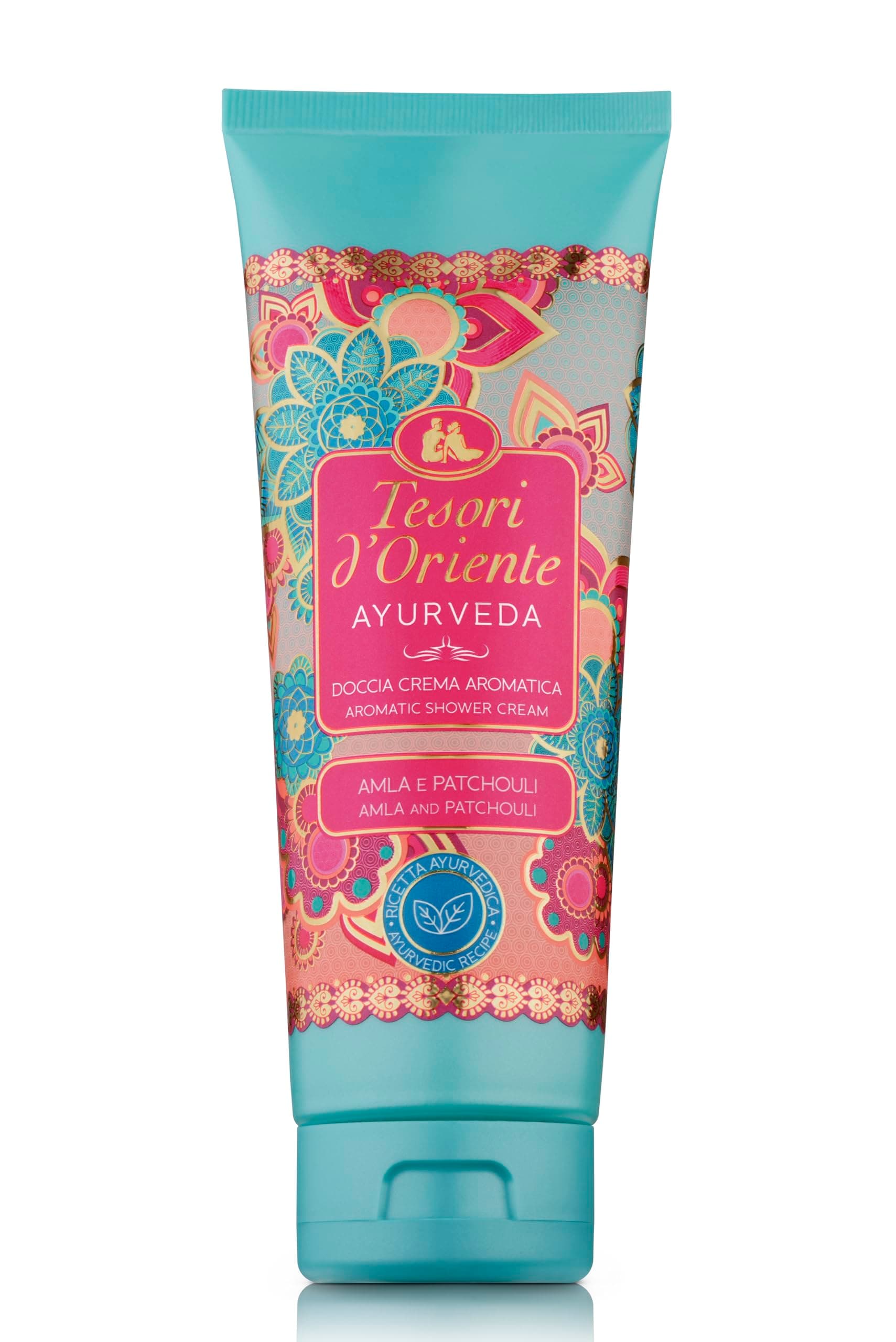 Tesori d'Oriente Shower Cream Gel Womens, Moisturizing Body Wash For Women, Travel Size Body Gel with Skin Care Essentials-250 Ml-8.45us Fl Oz [Italian Import ]-(Ayurveda)