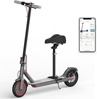 Electric Scooter - 8.5"/10''/14'' Solid Tires, 350W/500W Motor, Up to 19/22MPH& 16/21/23/24Miles Long-Range Portable Commuting Scooter for Adults with Double Braking System, App