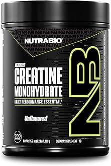 NutraBio Pure Micronized Creatine Monohydrate Powder Supplement, Unflavored, (1000 g) - Supports Bulk Muscle Energy, Recovery, and Strength - HPLC Tested Creatine Powder Supplement for Men and Women