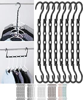 Mr. Pen- Space Saving Hangers, Black, 8 Pack, Closet Organizer Hangers Space Saving, Hanger Organizer, Closet Hangers, Shirt Organizer, Closet Hangers Space Saver, Magic Hangers, One Size