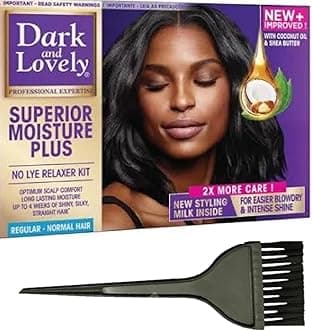 Dark and Lovely No-Lye Relaxer Normal (Regular) & Applicator brush
