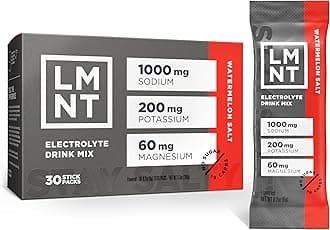 Drink LMNT Keto Electrolyte Powder Packets | Paleo Hydration Powder | No Sugar, No Artificial Ingredients | Watermelon Salt | 30 Stick Packs