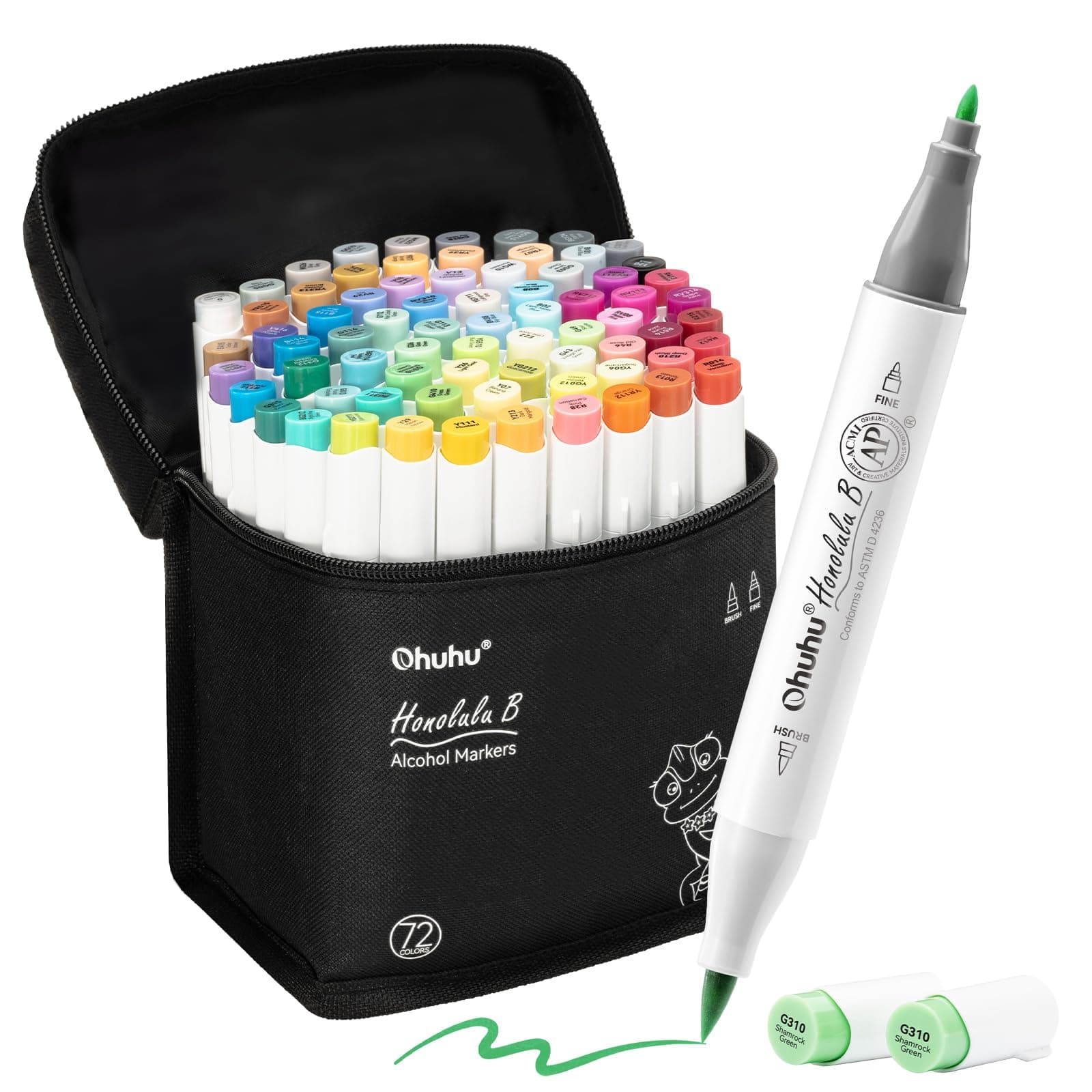 72-color Brush Marker Set