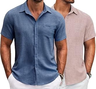 Lymio Men Cotton Regular Fit Shirt || Stylish (Resort-Slub)