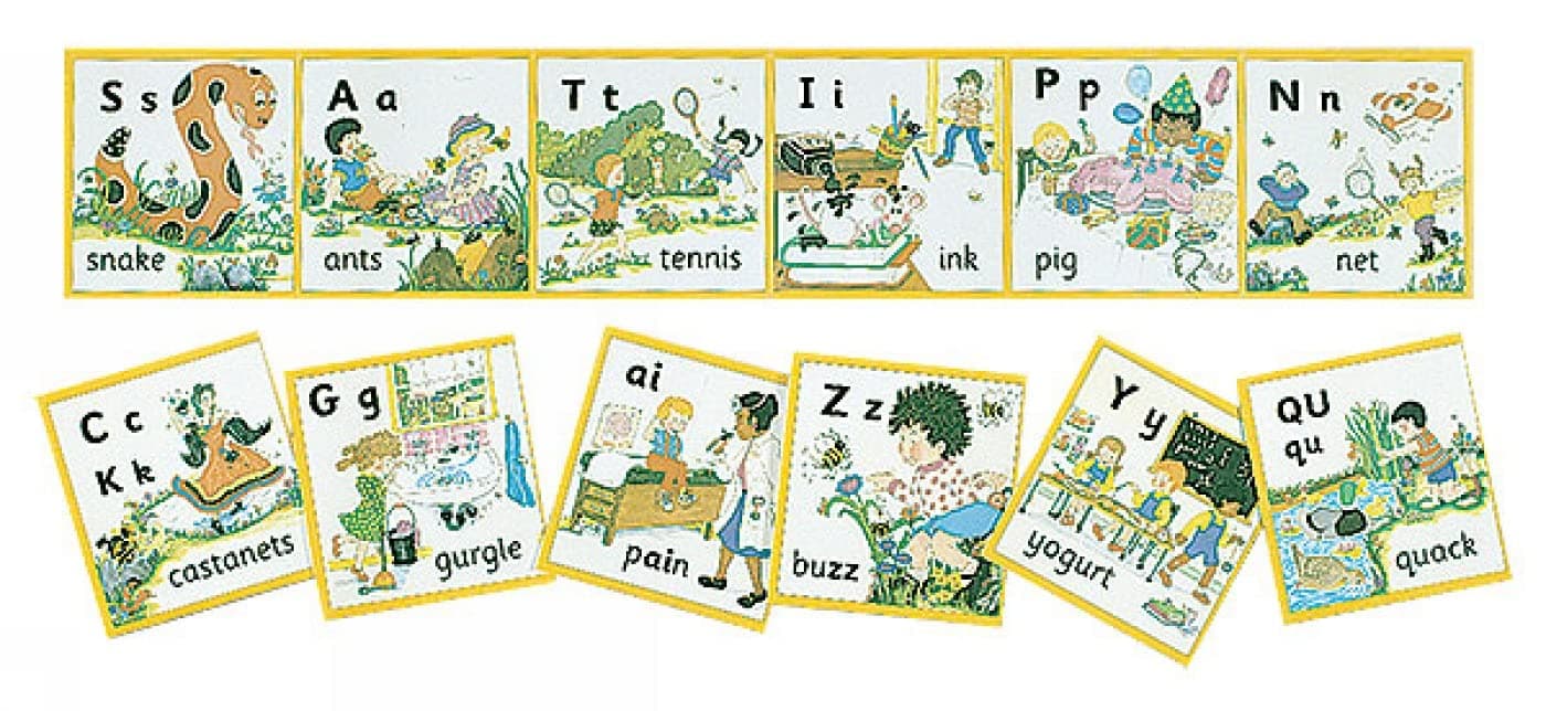 Jolly Phonics Wall Frieze: in Precursive Letters Wall Chart – 1 January 1994