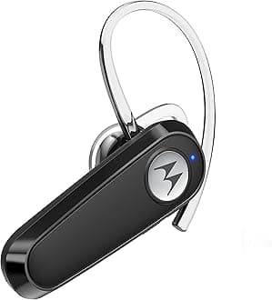 Motorola Sound HK126 Bluetooth Headset - Wireless Mono Bluetooth In-Ear Headphones with 8 Hours Talk Time, Support Voice Assistant, Connects to 2 Devices