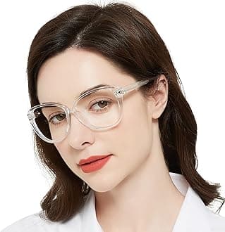 3.0 Reading Glasses for Women Womens Round Readers 1.0 1.25 1.5 1.75 2.0 2.25 2.5 2.75 3.0 3.5 4.0 5.0 6.0 (Clear 300) Wide Clear Vision