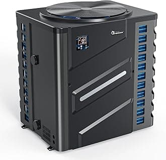 - DR. Infrared Heater DR-1100HP Full DC Inverter 110,000 BTU Heat Pump In-Ground and Above-Ground Swimming Pools, WiFi Smart Control via APP, Black