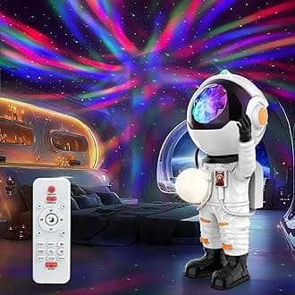Rossetta Astronaut Galaxy Projector, Star Projector for Bedroom, LED Night Light for Kids Room with Timer and Remote, Room Decor Aesthetic, Home Decor, Gifts for Adults, Teens, Christmas, Birthday