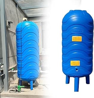 PE Plastic Pressurized Water Tank 250L/ 200L/ 150L/ 130L/ 120L/ 100L/ 50L, Expansion Pressure Tank for Residentia/Garden/Hot Water Heater, Pressure Well Water Containers Tower for Well Pump ( Size : 1