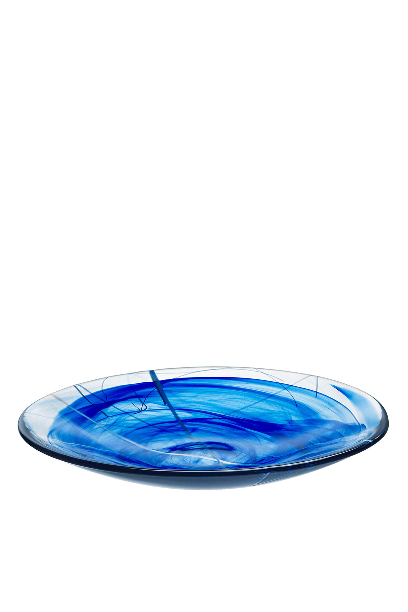Kosta Boda Contrast Platter, Blue, Large