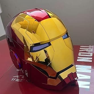 2024 Iron Man Helmet, Mask with Jarvis Voice and Remote, Touch Controlled Open / Close