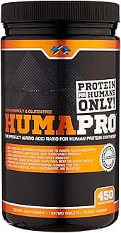 ALR Industries Humapro Tablets | Amino Acids Protein Matrix for Humans | 99% Utilization for Lean Muscle | Vegan, Gluten Free | 450 Tablets / 90 Servings