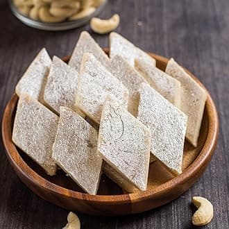 Diwali Special-Lily's Indian Vegetarian Cuisine,Kaju Katli Made With Cashewnuts & Milk Powder With Sugar Serve With Multi Pieces (18)