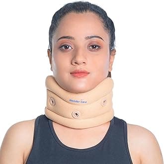 WC- Soft Cervical Collar Adjustable Collar Neck Support Brace, Neck Support Soft Neck Collar Neck Brace for Neck Pain and Support for Women & Men- (Large)