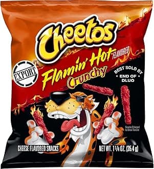 Crunchy Flamin Hot Chips 1.25 OZ (35g) - Export