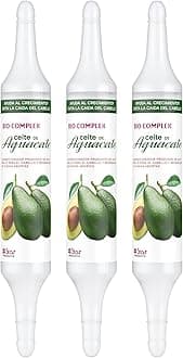 Avocado Oil Ampoules 3 Pack – 0.61 oz Each, Deep Nourishing Hair Treatment for Hydration, Repair, and Strengthening