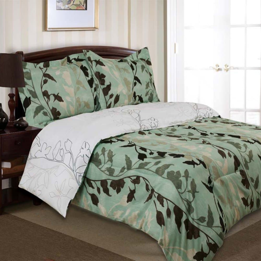 Divatex Home Fashions Printed Grace Bedding Comforter Mini Set