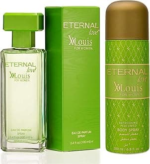 Eternal Love Eau De Parfum X-Louis For Women 100ml & Refreshing Perfumed Body Spray X-Louis For Women 200ml | Combo Set of Perfume & Deodorant Spray