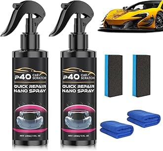 2Pcs P40 Car Scratch Quick Repair Nano Spray – Instant Invisible Scratch Remover,Quick Paint Restoration, Multifunctional Coating Renewal Agent Spray for All Cars & Surfaces