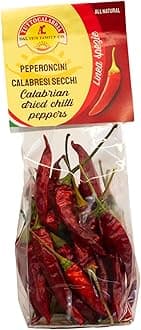 TuttoCalabria, Dried chilli peppers from Calabria, 20 g, Naturally dried, Intense aroma and balanced spiciness, For seasonings, stir-fries, spice mixes and creative culinary preparations