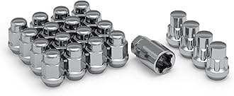 White Knight 1704SBK-4 Black 1/2"-20 Bulge Acorn Lug Nut M14x1.50 791704S