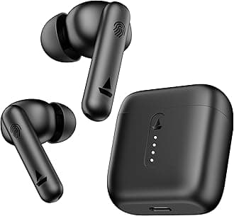 Airdopes 141 Bluetooth Truly Wireless in Ear Earbuds with mic, 42H Playtime, Beast Mode(Low Latency Upto 80ms) for Gaming, ENx Tech, ASAP Charge, IWP, IPX4 Water Resistance (Bold Black), One Size