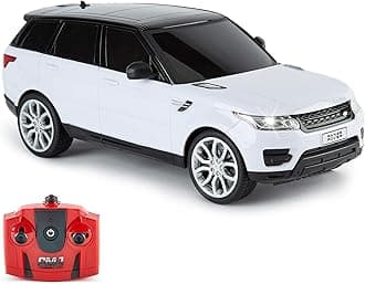 CMJ RC Cars™ Range Rover Sport Officially Licensed Remote Control Car 1:18 Scale Working Lights 2.4Ghz White