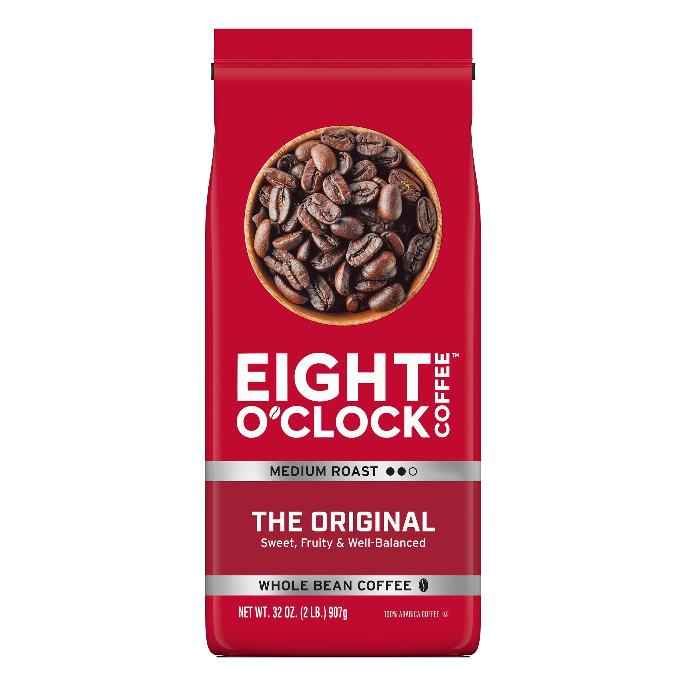 Eight O'Clock Coffee The Original, Medium Roast, Whole Bean Coffee, 32 Ounce (Pack of 1), 100% Arabica, Kosher Certified