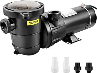 VEVOR Swimming Pool Pump, 1.5 HP 115 V, 1100 W Single Speed Pumps for Above Ground Pool w/Strainer Basket, 5280 GPH Max. Flow, Certification of ETL for Security