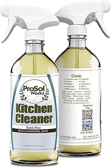 Kitchen Cleaner 16 oz - Daily Cleaning Spray for Countertops, Sink, Cabinets, Appliances, & Stainless Steel Cleaner Revealing Natural Shine & Refreshing Scent - Safe on All Surface