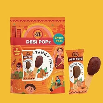 Popz Imli Pop, Tamarind & Jaggery Candy, 8 Pieces, Tangy Imli, Imli Candy, 64 g