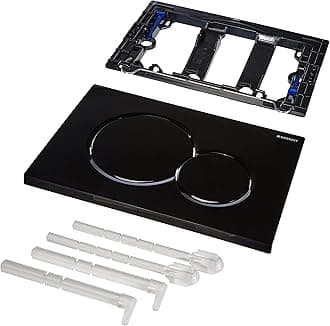 115.770. DW. 5 Sigma01 Flush Plate, Plastic Handle, Jet Black RAL9005