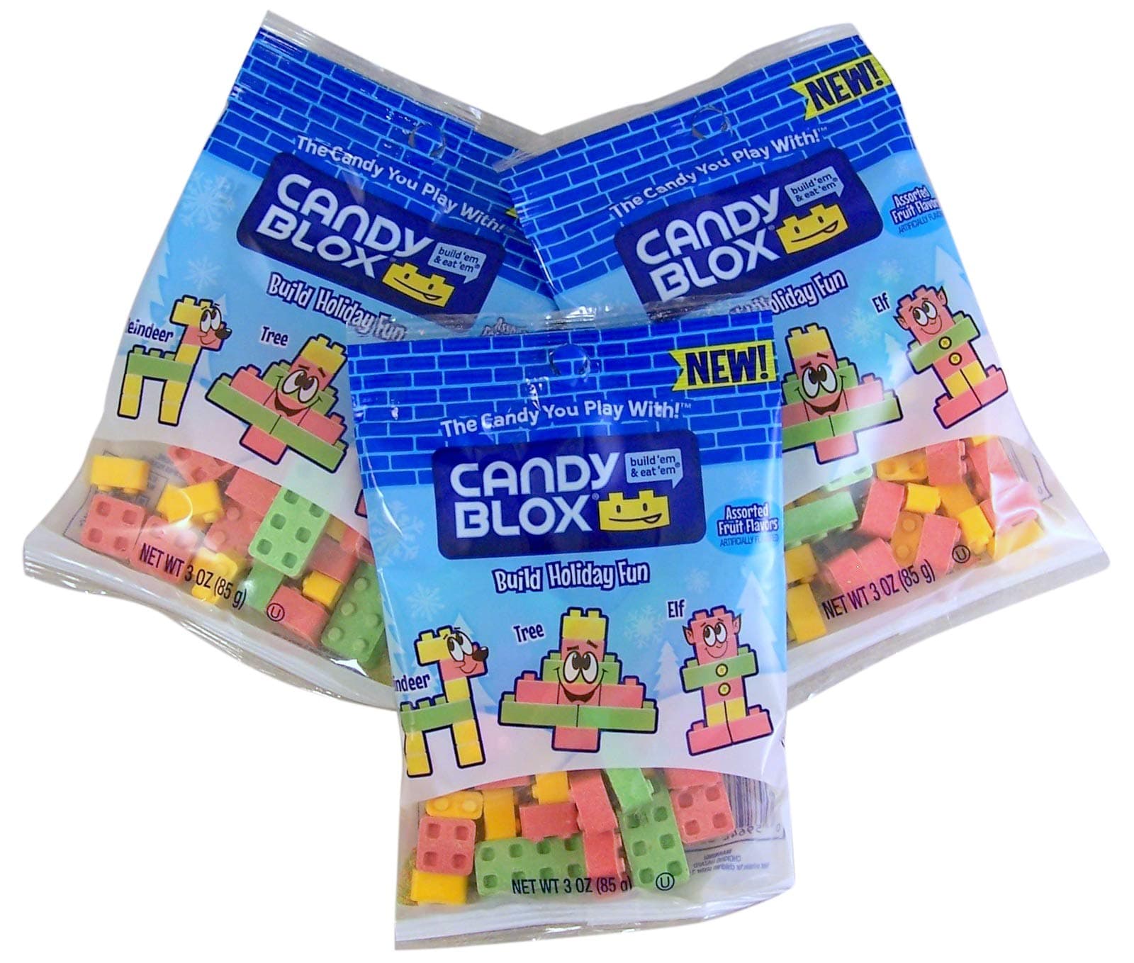 Hard Candy Building Blox Blocks Bag, 3 Ounce, Pack of 3