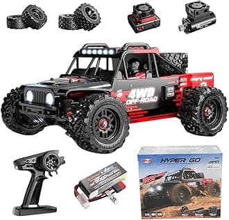 MJX Hyper Go 14209 RC Car – 1:14 Scale 4WD Brushless Off Road Truck For Adults, 70km/h High Speed RC Car, RTR Brushless 1/14 Scale Drift Car For Adults, 2.4GHz RC Truck With Oil Filled Shocks