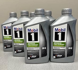 Mobil 1 Synthetic Motor Oil 0W-8 JASO GLV-1-6 Quarts (1 Case)