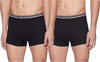 Levi's 003 Men's 100% Cotton Solid Trunk - Mid Rise, Inner Elastic Waistband (Pack of 2)